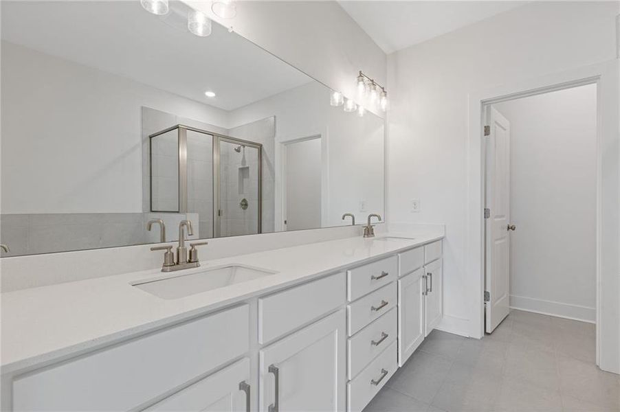 Furnished interior view inside a new home in , Suwanee (Image 7).