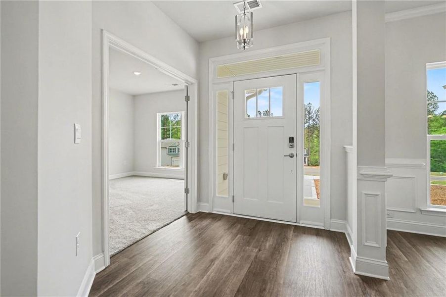 Spacious, unfurnished interior of a new home in Eagle Heights, Maysville (Image 27). Spacious, unfurnished interior of a new home in Eagle Heights, Maysville (Image 27).