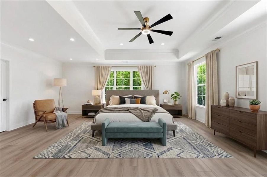 Furnished interior view inside a new home in , Griffin (Image 18).