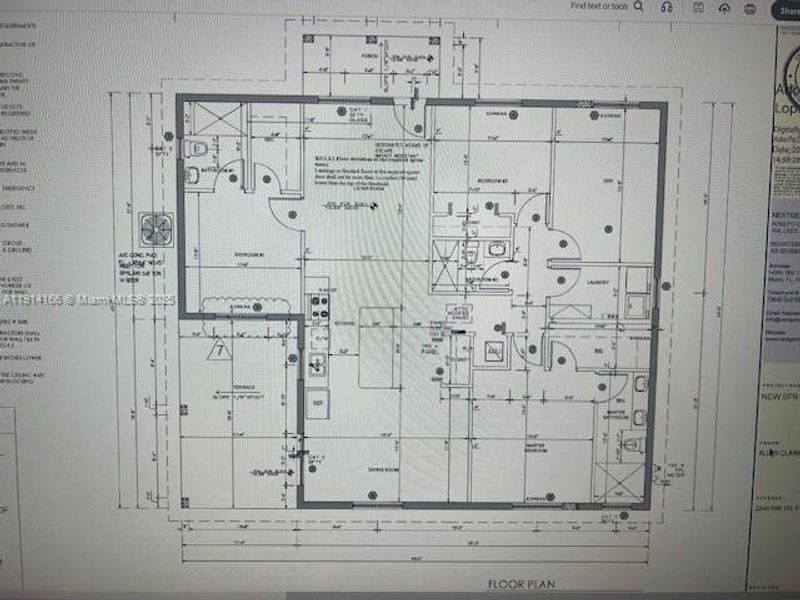 2D floor plan layout of this home in , Miami Gardens, FL (Image 1).