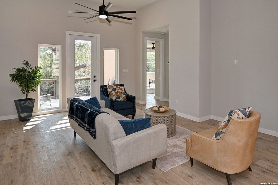 Furnished interior view inside a new home in , Fischer (Image 14).