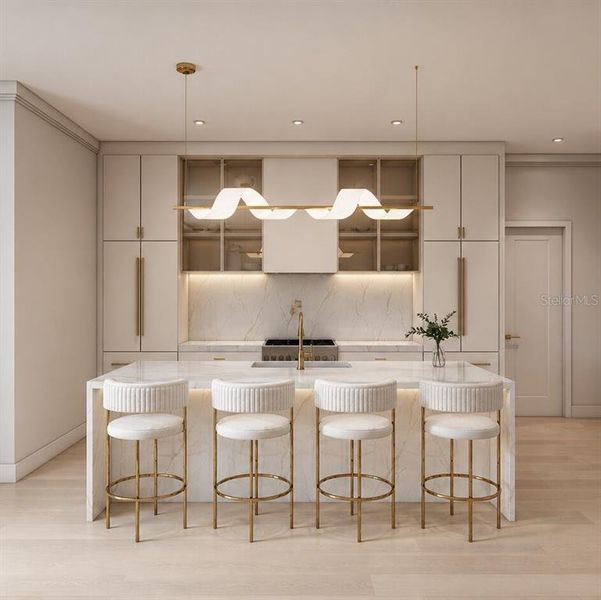 Furnished interior view inside a new home in , Orlando (Image 8).