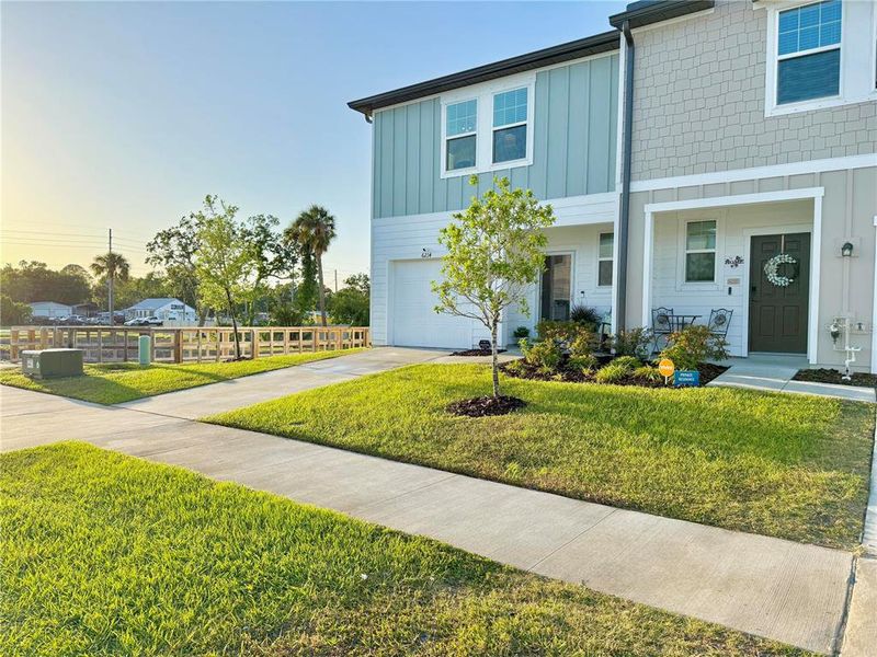 Front exterior of a new home in , Gibsonton, FL, highlighting curb appeal (Image 2).