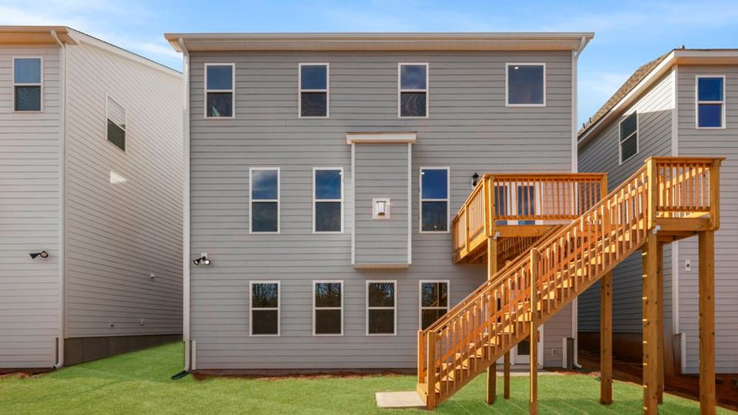 Exterior details and patio area of a home in Whitehawk Meadows, Travelers Rest (Image 3).