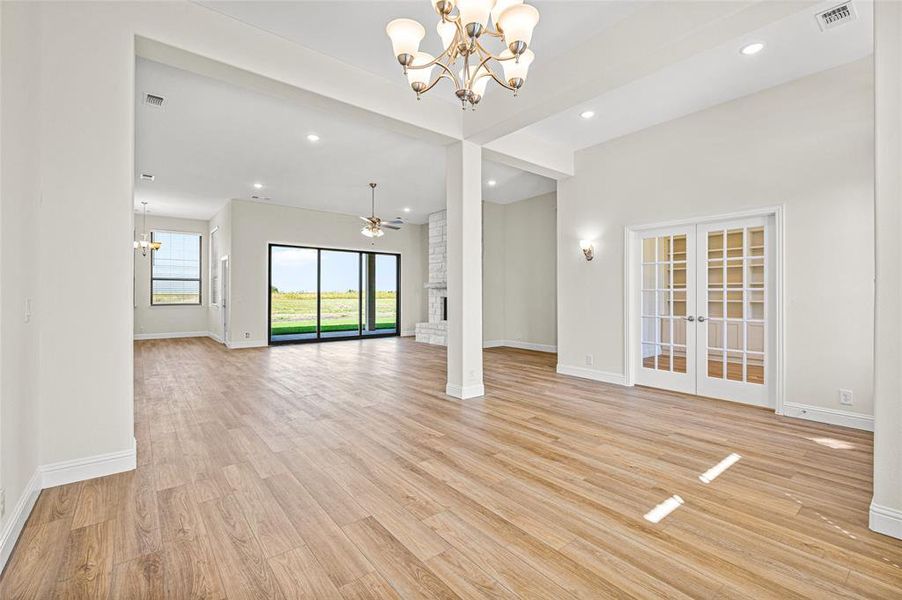 Spacious, unfurnished interior of a new home in Pioneer Estates, Blue Ridge (Image 13). Spacious, unfurnished interior of a new home in Pioneer Estates, Blue Ridge (Image 13).