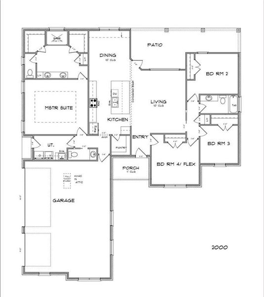 2D floor plan layout of this home in , Lott, TX (Image 5).