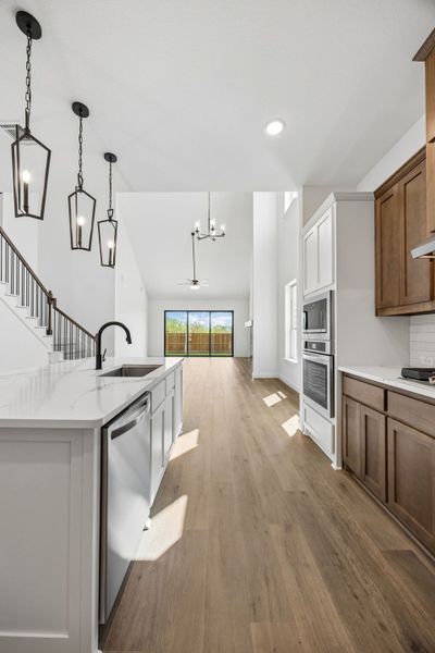 Furnished interior view inside a new home in Country Lakes, Denton (Image 9).