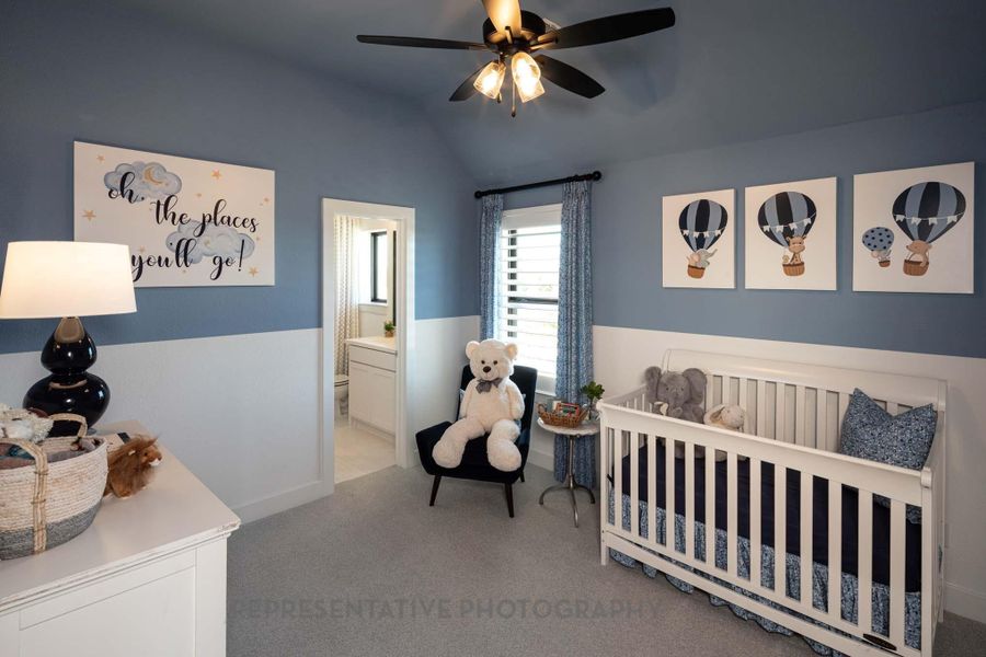 Furnished interior view inside a new home in Jordan Ranch: 65ft. lots, Fulshear (Image 33).