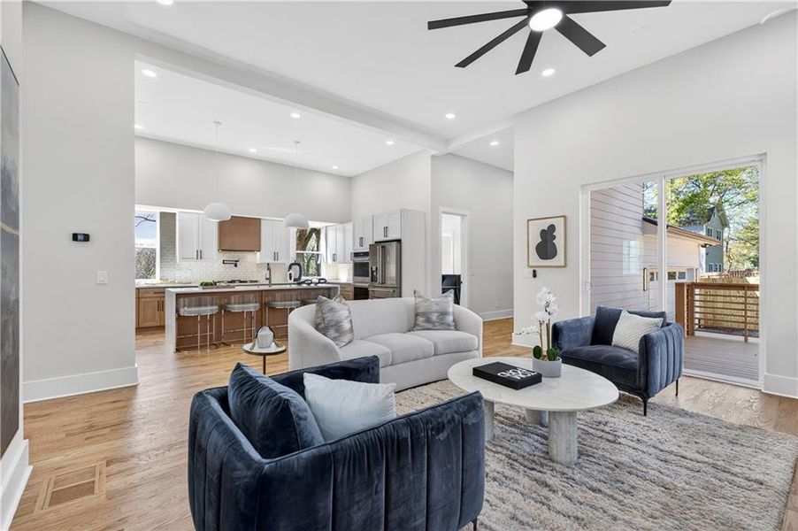 Furnished interior view inside a new home in , Atlanta (Image 9).