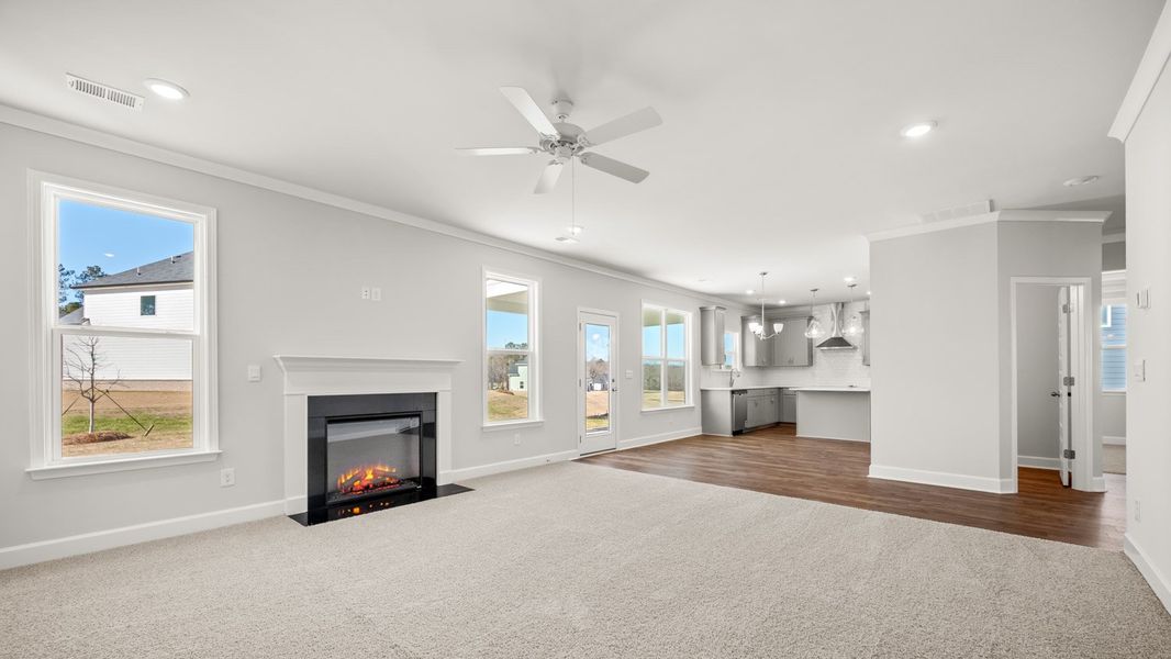Representative unfurnished interior of a home built from the Packard by D.R. Horton in Evergreen Crossing, Locust Grove (Image 26).