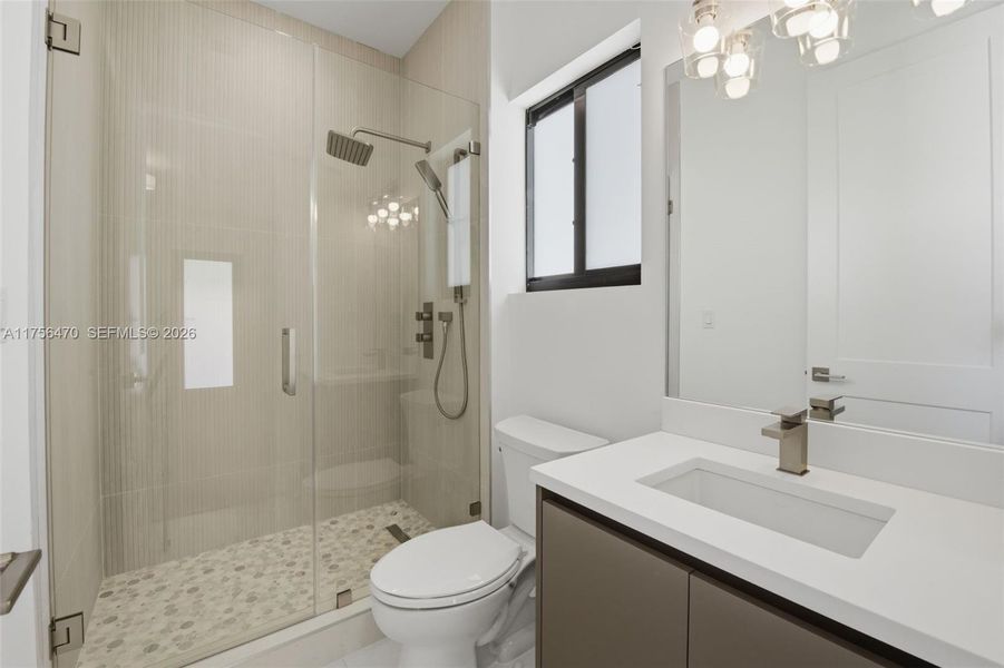 Furnished interior view inside a new home in , Miami (Image 16).