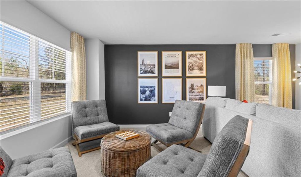 Furnished interior view inside a new home in Twin Lakes, Hoschton (Image 8).