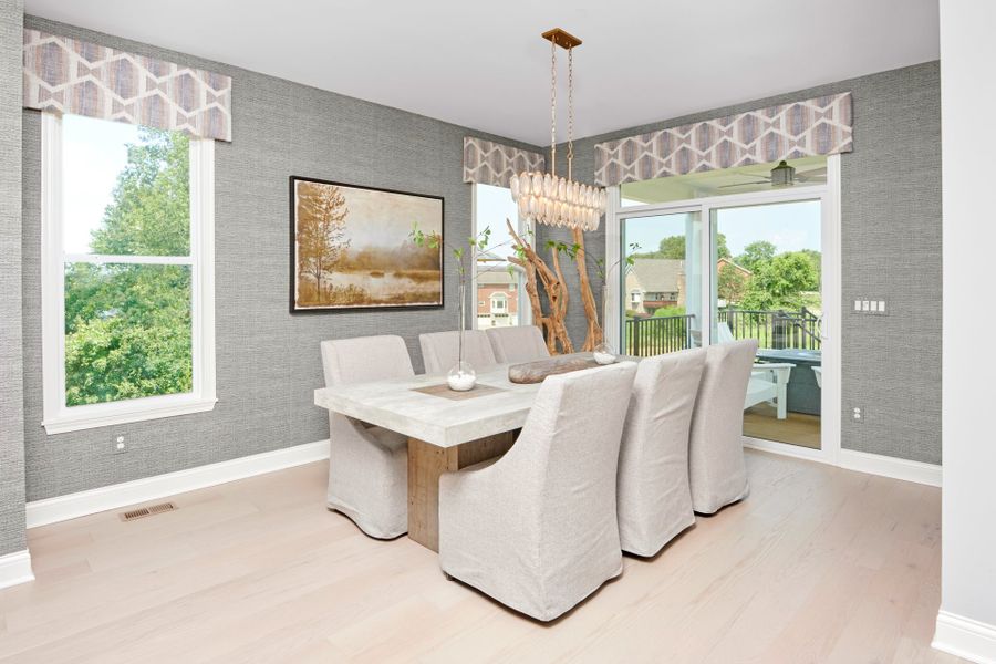 Representative furnished interior of a home built from the Clay by Fischer Homes in Veranda Manor, Canton (Image 40).