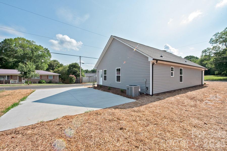 Exterior details and patio area of a home in , Landis (Image 3).
