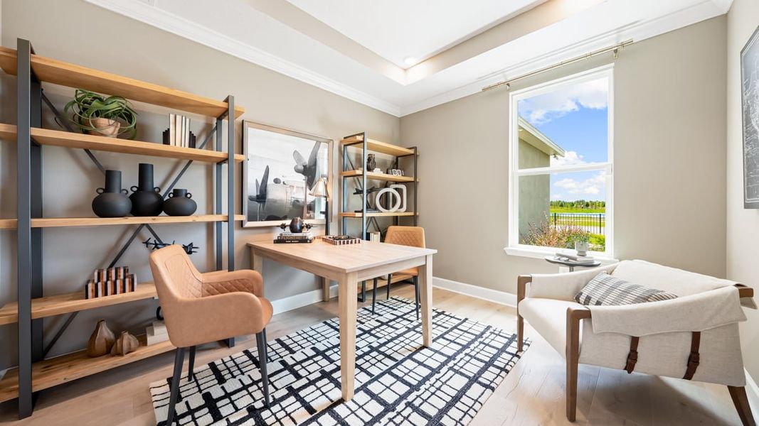 Furnished interior view inside a new home in Windward Preserve, Cocoa (Image 10).