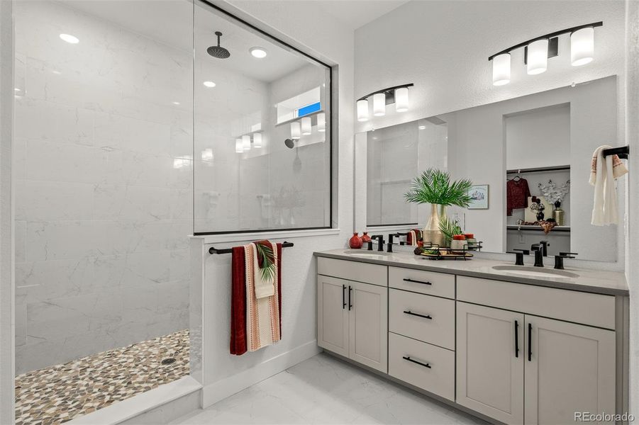 Furnished interior view inside a new home in Wolf Ranch - Enclave Collection, Colorado Springs (Image 14).