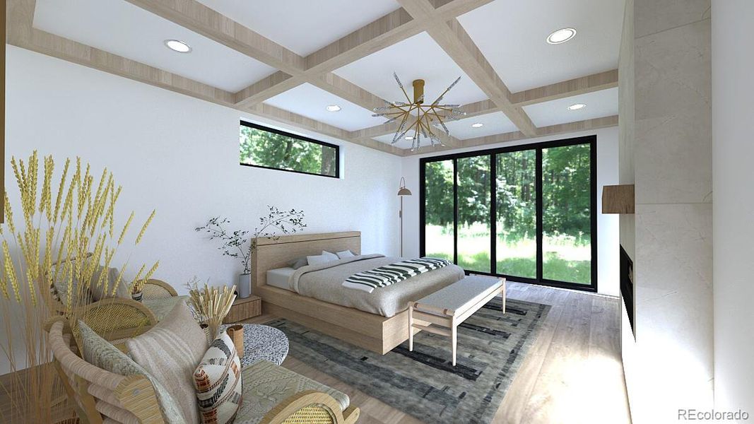 Furnished interior view inside a new home in , Denver (Image 19).