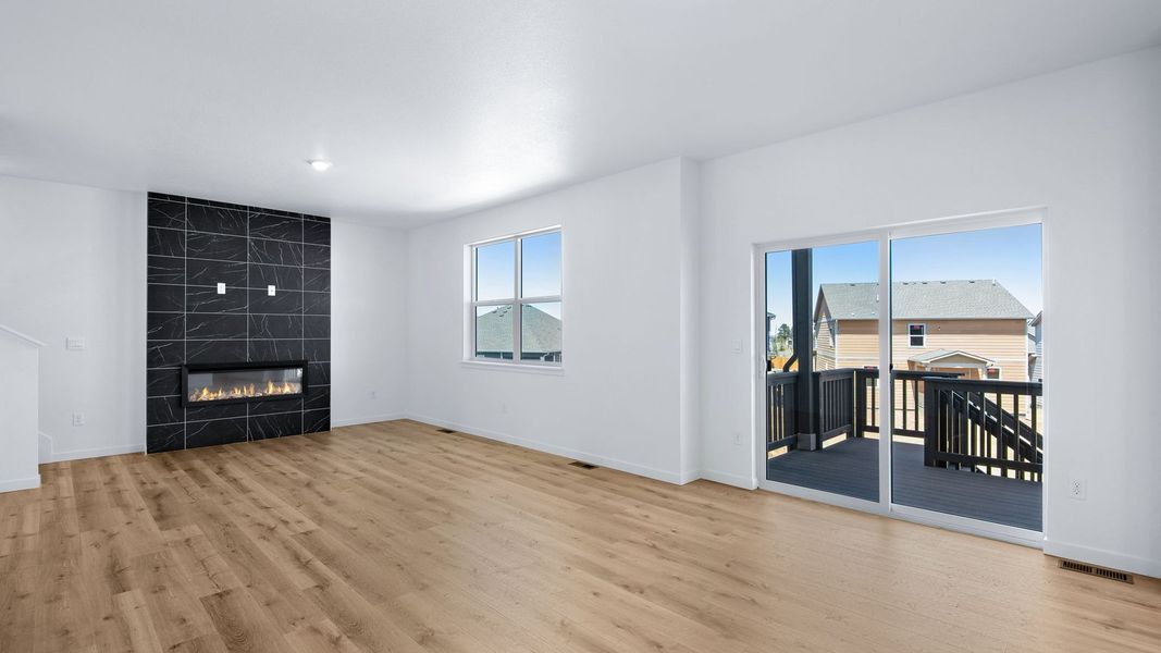 Spacious, unfurnished interior of a new home in Trails at Crowfoot, Parker (Image 30). Spacious, unfurnished interior of a new home in Trails at Crowfoot, Parker (Image 30).