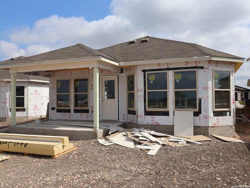 In-progress construction of a new home in Meadows at Clear Springs, New Braunfels, TX (Image 24). In-progress construction of a new home in Meadows at Clear Springs, New Braunfels, TX (Image 24).