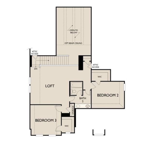 2D floor plan layout of this home in Cedar Pointe, Crosby, TX (Image 3).