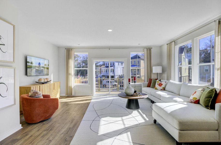 Furnished interior view inside a new home in , Johns Island (Image 14).