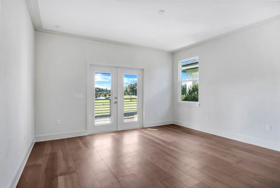 Representative unfurnished interior of a home built from the Aspen Estate by ABD Development in Hampton Green at Providence, Davenport (Image 68). Representative unfurnished interior of a home built from the Aspen Estate by ABD Development in Hampton Green at Providence, Davenport (Image 68).
