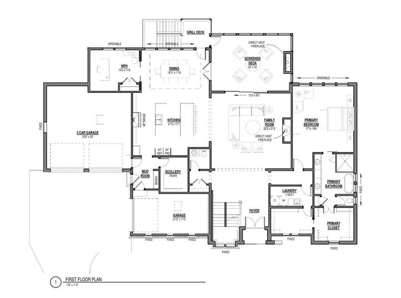 2D floor plan layout of this home in Aster, Milton, GA (Image 3).