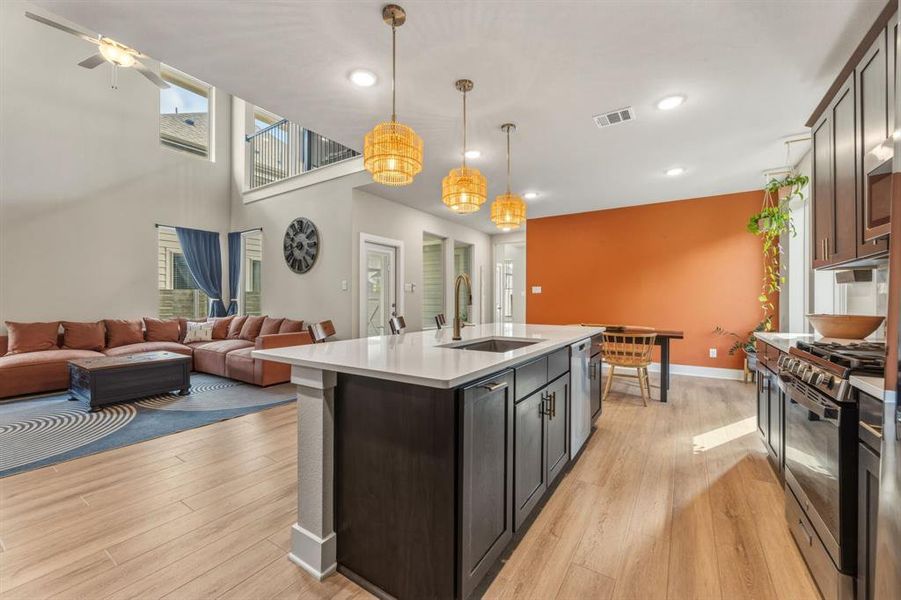 Furnished interior view inside a new home in , McKinney (Image 38). Furnished interior view inside a new home in , McKinney (Image 38).