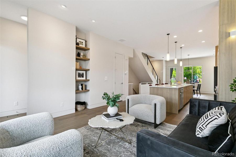 Look up! No Interior Soffits! Metal Trusses used!