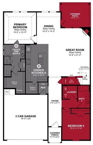 Beazer Homes Ranier Floorplan 

loorplan