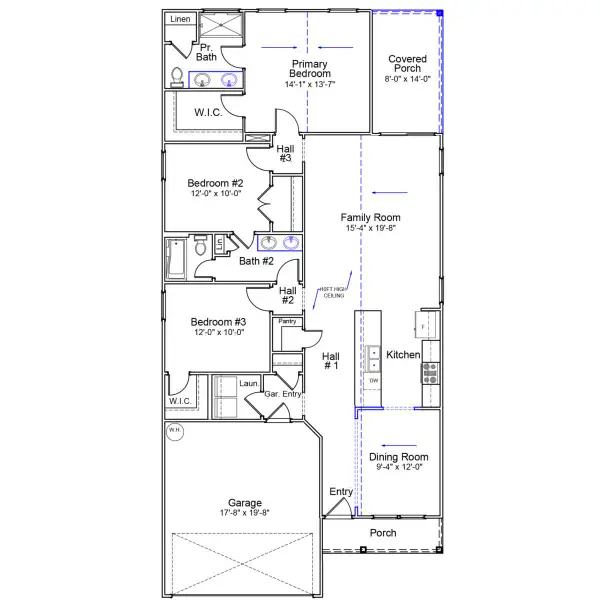 2D floor plan layout of this home in Killians Crossing, Blythewood, SC (Image 3). 2D floor plan layout of this home in Killians Crossing, Blythewood, SC (Image 3).