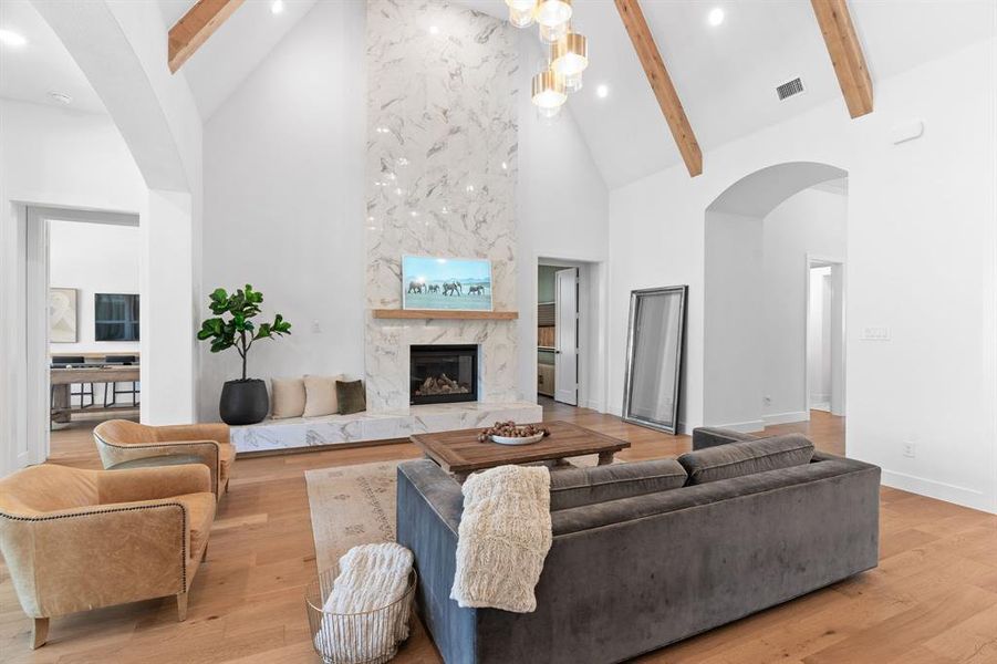 Furnished interior view inside a new home in Mustang Lakes, Celina (Image 16).