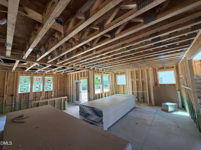 In-progress construction of a new home in Wendell Ridge, Wendell, NC (Image 39).