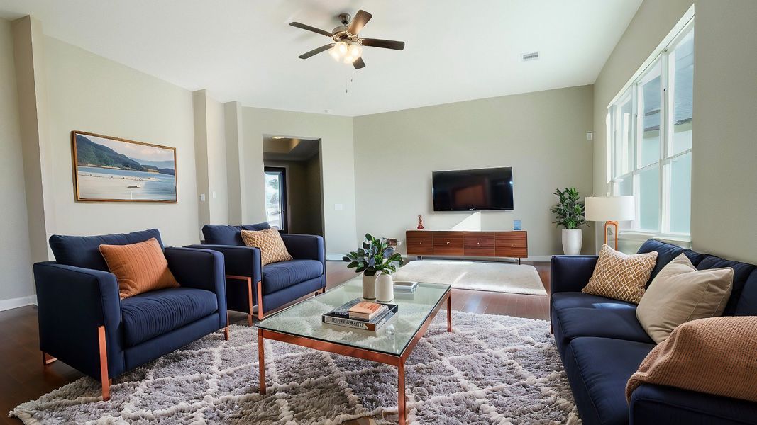 Representative furnished interior of a home built from the Promenade III by Epcon Communities in Winfrey Estates, Tomball (Image 5). Representative furnished interior of a home built from the Promenade III by Epcon Communities in Winfrey Estates, Tomball (Image 5).