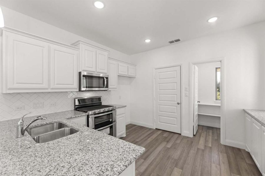 Representative furnished interior of a home built from the Melrose by Pacesetter Homes in Elevon, Lavon (Image 4).