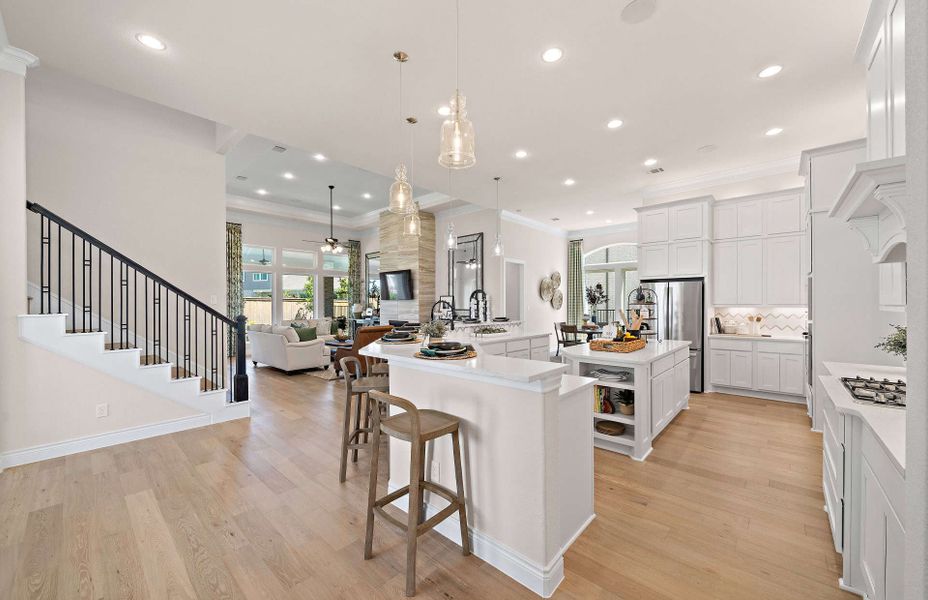 Representative furnished interior of a home built from the 3546 by Ravenna Homes in Artavia 70′, Conroe (Image 7).