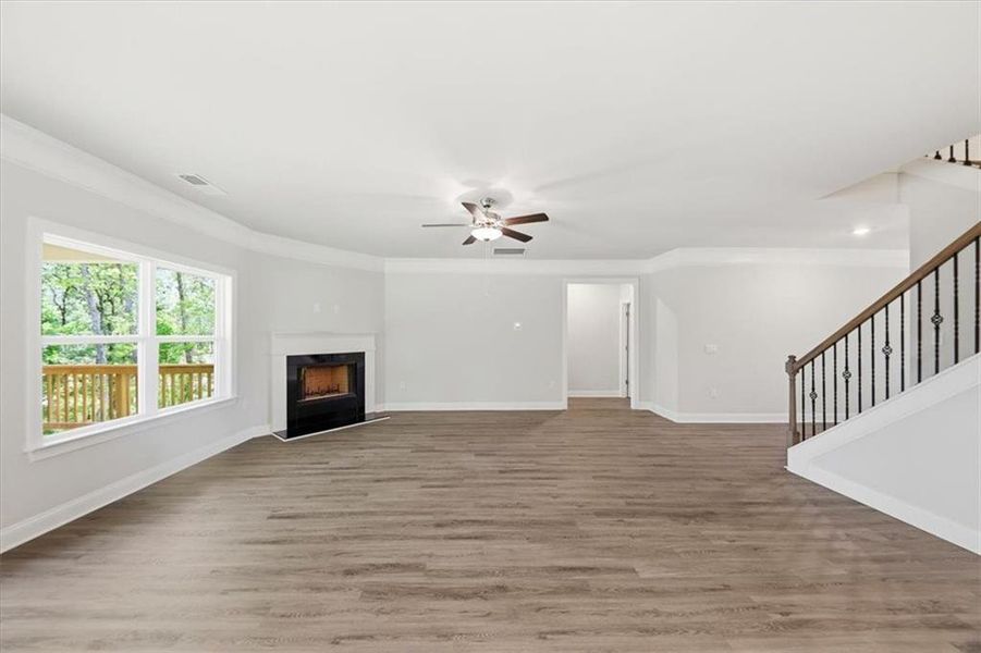 Spacious, unfurnished interior of a new home in Tuscany Hills, Douglasville (Image 21).