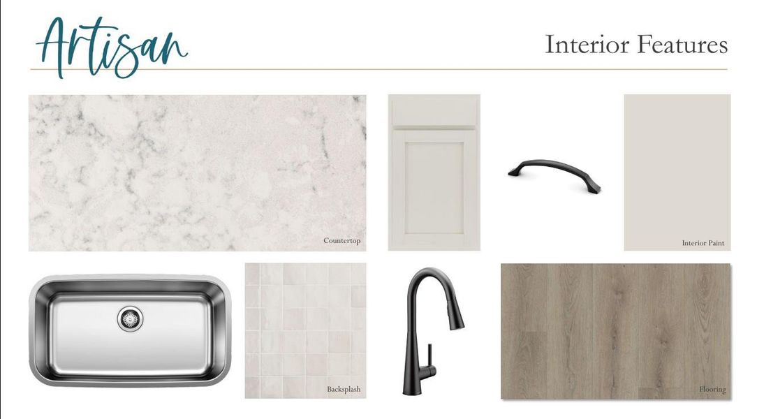 Sample of building materials used in homes in The Colony 45s, Bastrop (Image 5).