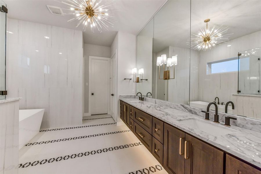 Furnished interior view inside a new home in , Houston (Image 33).