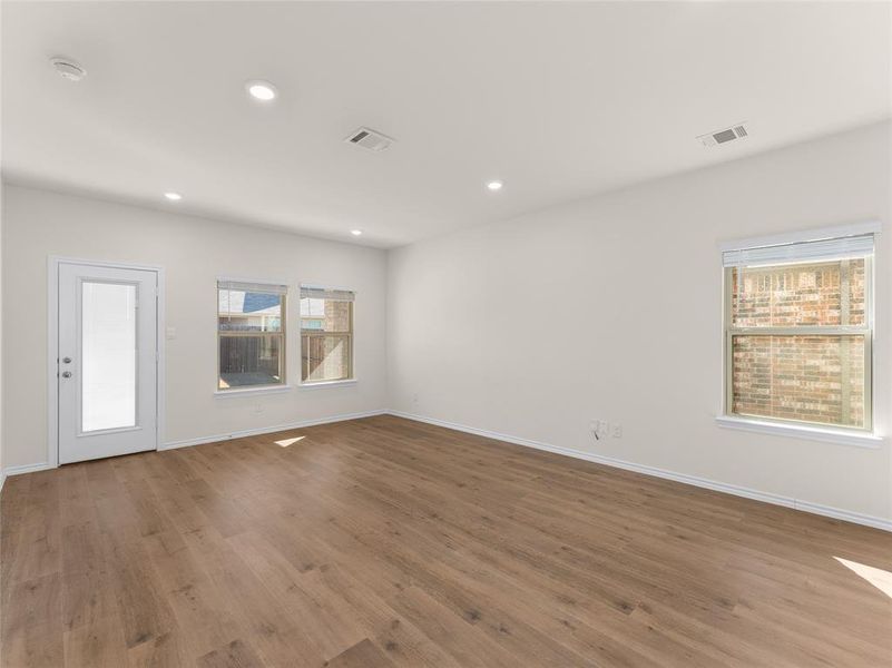 Unfurnished room featuring light hardwood / wood-style floors