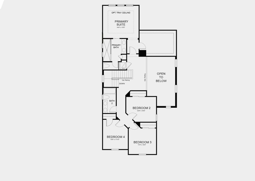2D floor plan layout for the Boca Grande by Taylor Morrison in Westview Community Group Page, Kissimmee, FL (Image 5).