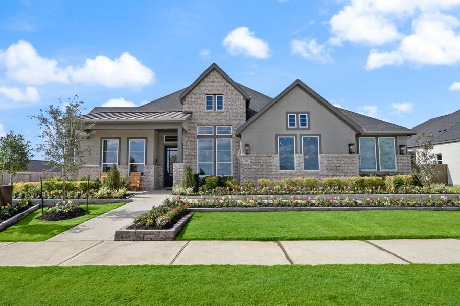 Front exterior of a new home in Attwater, Waller, TX, highlighting curb appeal (Image 25).