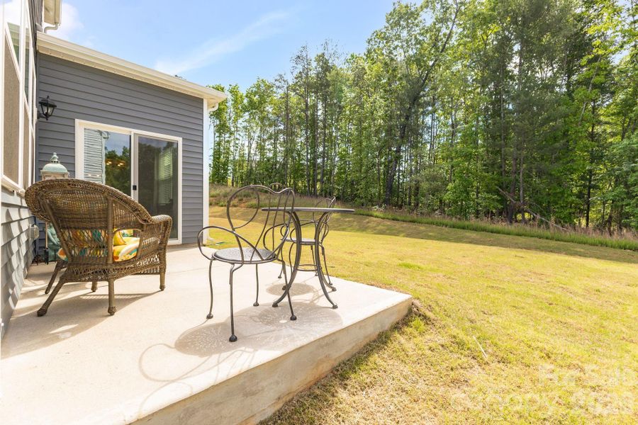 back yard patio