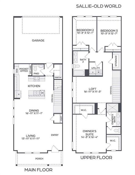 With a fantastic open concept design and tons of natural light, our end unit Sallie plan is a dream home come true!