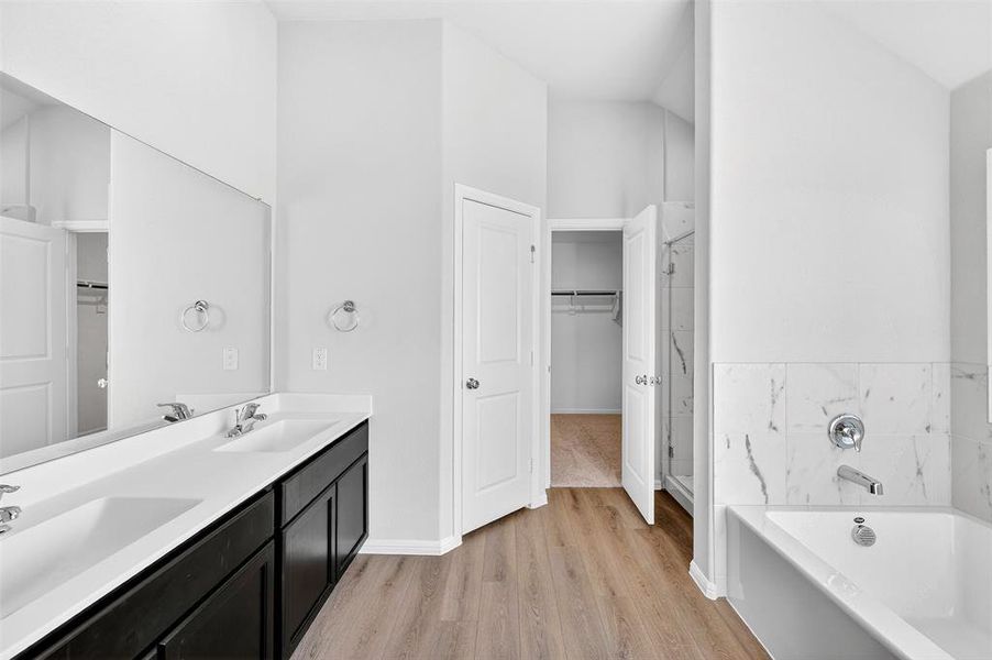 Furnished interior view inside a new home in Kings Way, Denton (Image 11).