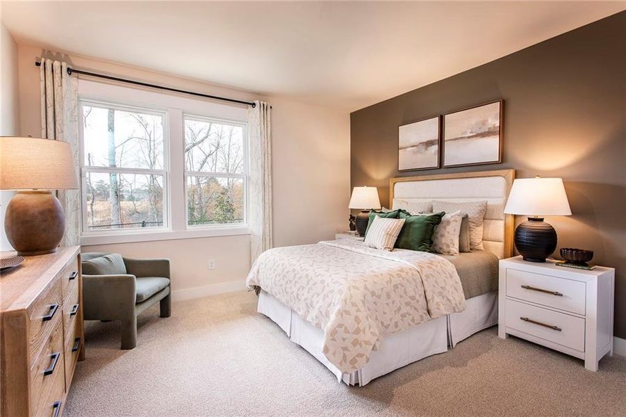 Furnished interior view inside a new home in Towne Village at Suwanee Dam, Sugar Hill (Image 17).