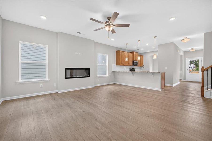Spacious, unfurnished interior of a new home in Glen at Cave Springs, Douglasville (Image 34).