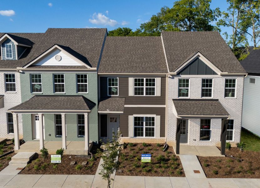 Front exterior of a new home in Oxford Station, Gallatin, TN, highlighting curb appeal (Image 19).