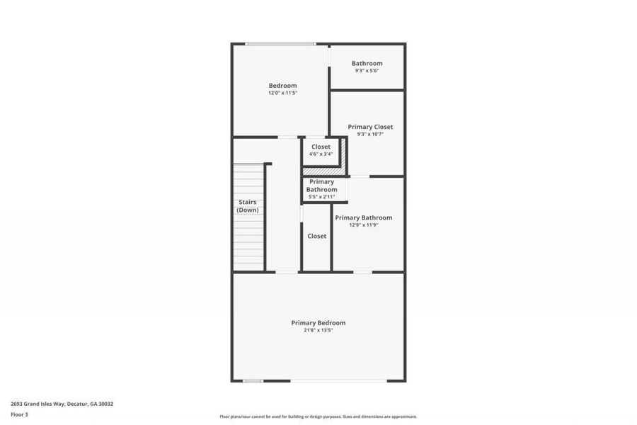 2D floor plan layout of this home in , Decatur, GA (Image 31).