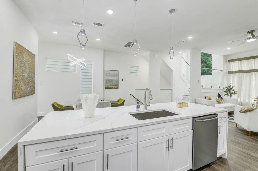 Furnished interior view inside a new home in , Houston (Image 23).